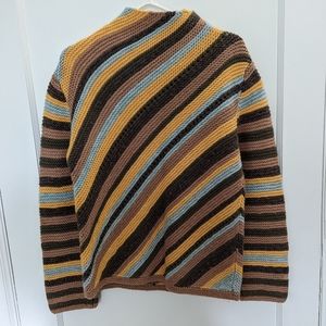 Roots Chunky Knit Sweater Wool Blend